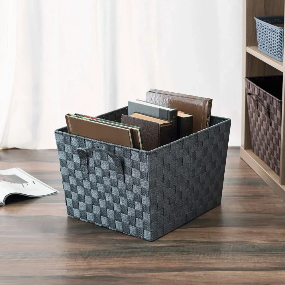 Large Woven Basket with Handles
